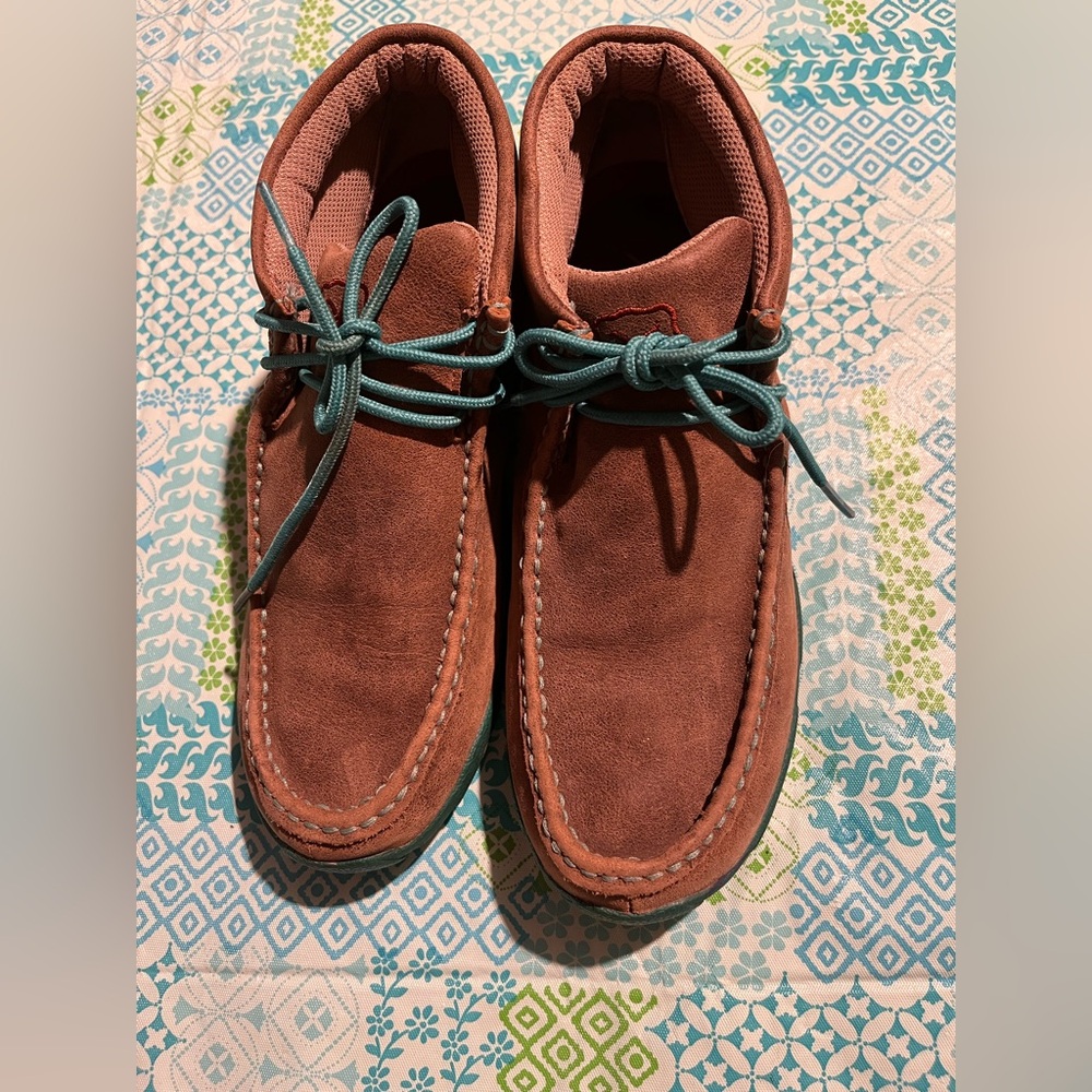 Twisted X Men's Brown and Teal Chukka Boots - Picture 2 of 8